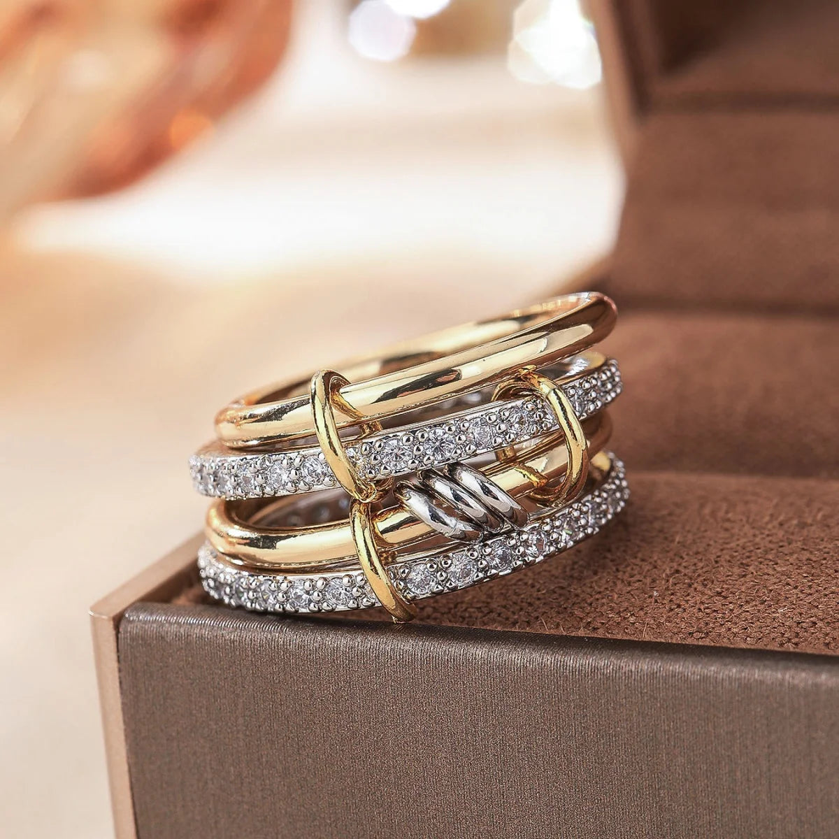 Chic Two - Tone Ring Set