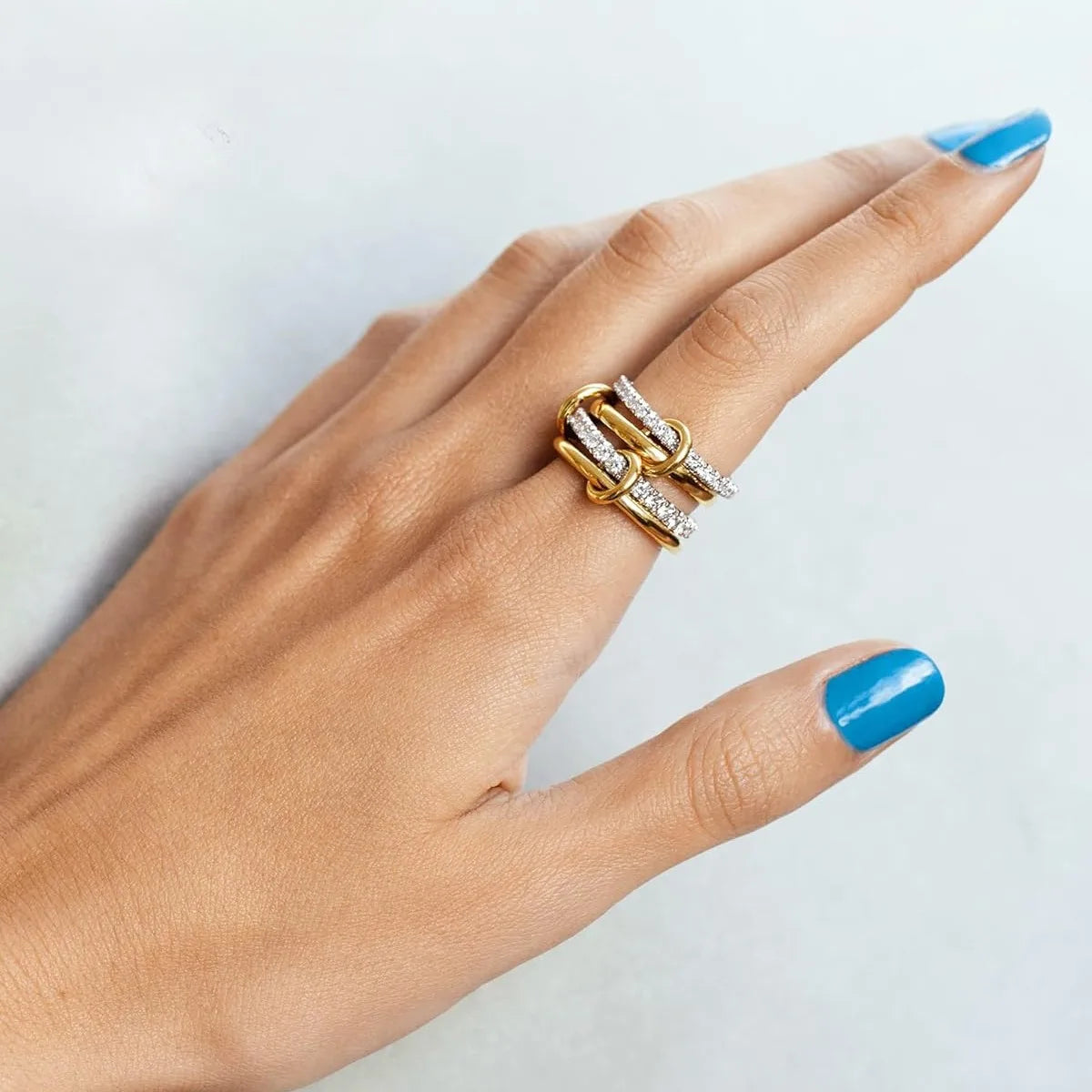 Chic Two - Tone Ring Set