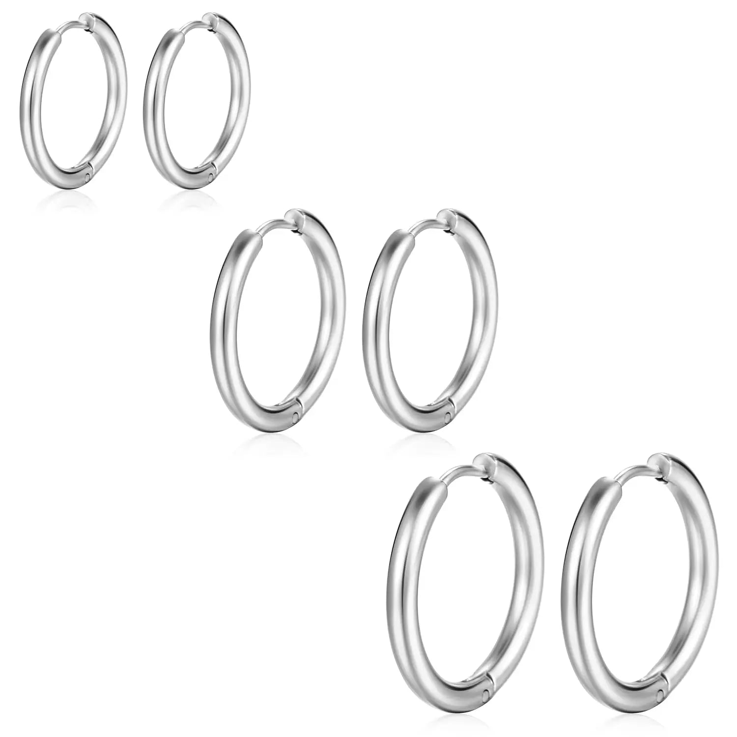 5 Pairs 14K Gold Plated Huggie Hoop Earrings for Women Men  Small Hoops,