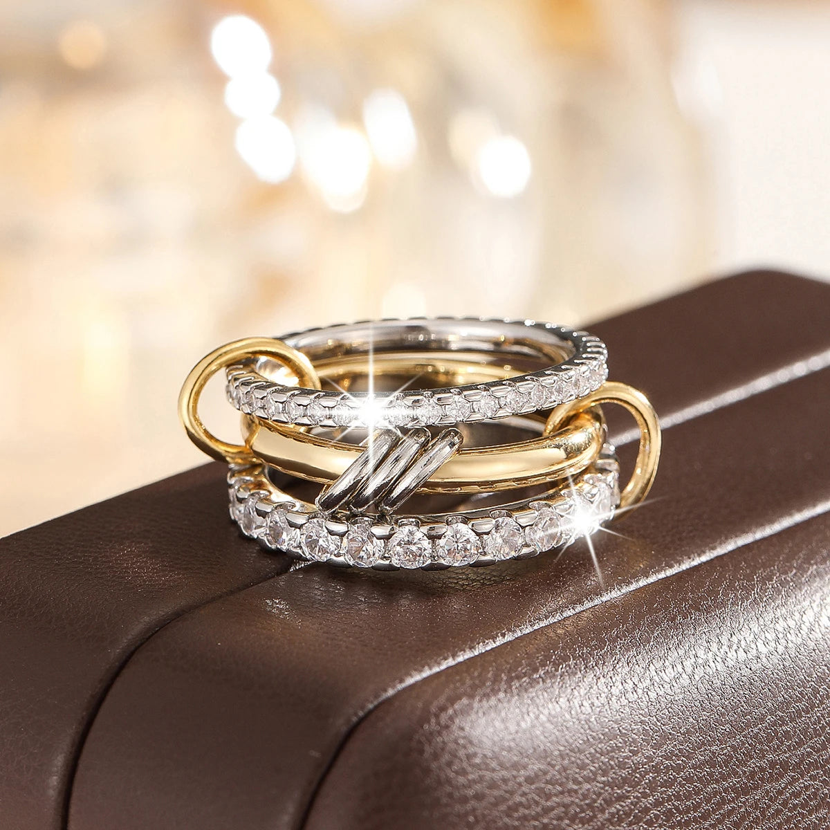 Chic Two - Tone Ring Set