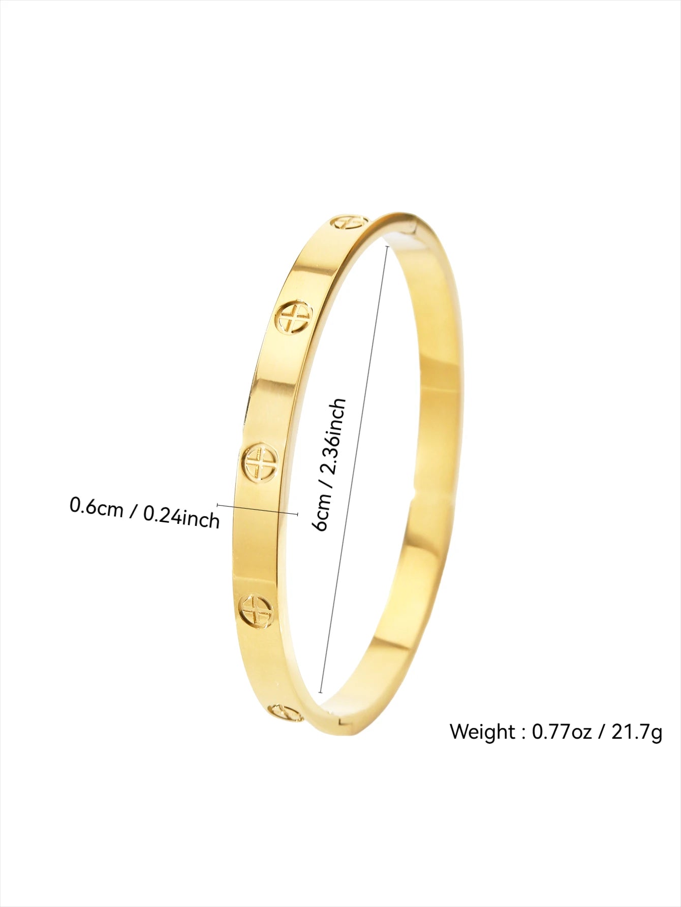 18K gold-plated stainless steel non fading gold bracelet - durable and fashionable jewelry accessory, suitable for holiday gifts