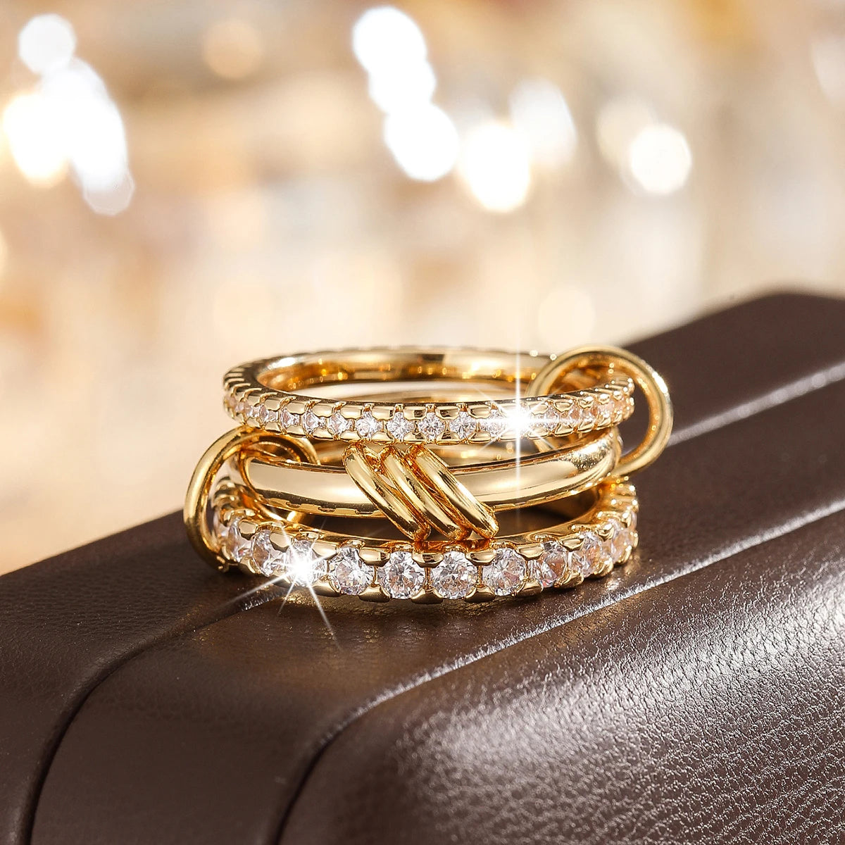 Chic Two - Tone Ring Set