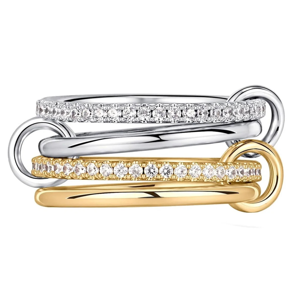 Chic Two - Tone Ring Set